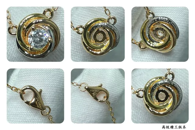 سلسلة القلادة Cartier الذهبية الدوامية والوحيدة 2