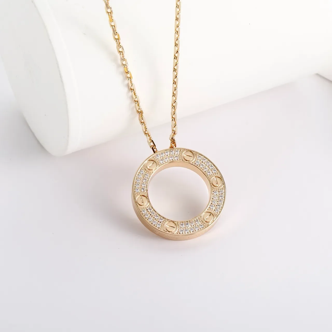 Cartier Juste un Clou Circular Pavé collier 7