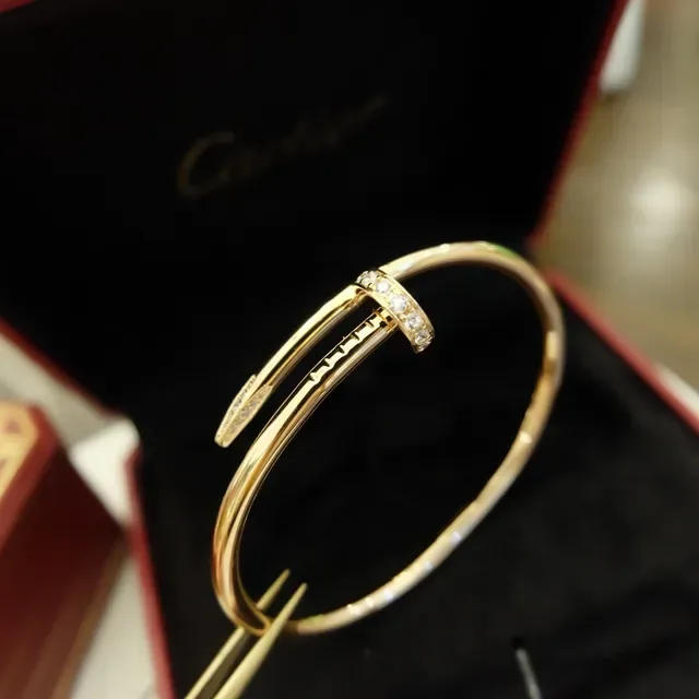 Cartier Juste un Clou Gold Pavé Diamond Bracelet 3