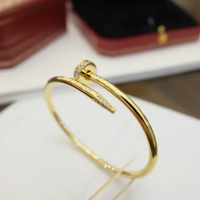 Cartier Juste un Clou Gold Pavé Diamond Bracelet 4