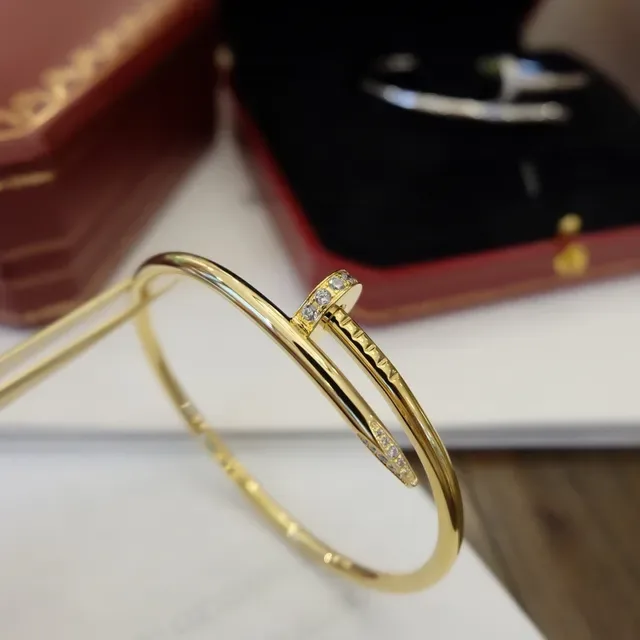 Cartier Juste un Clou Gold Pavé Diamond Bracelet 8