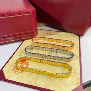 Cartier Juste un Clou Gold Silver Articulated Link Screw-Motif Closure Bracelet