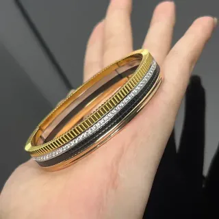 Cartier Juste un Clou Multi-Band Gold and Black Diamond Bracelet