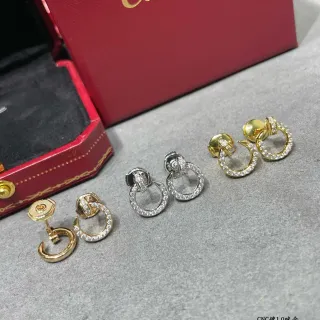 Cartier Juste un Clou Pavé Open Hoop Earrings