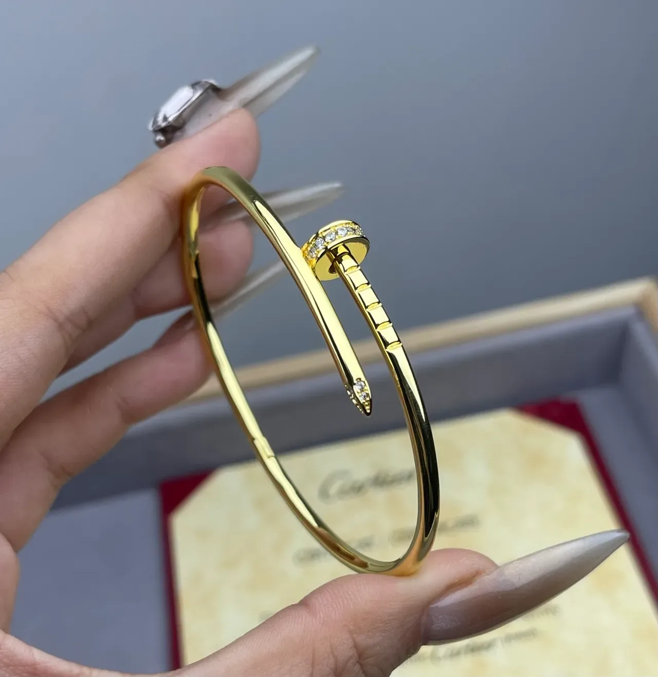 Cartier Juste un Clou Bracelets Motif Clou Pavé-Set 2
