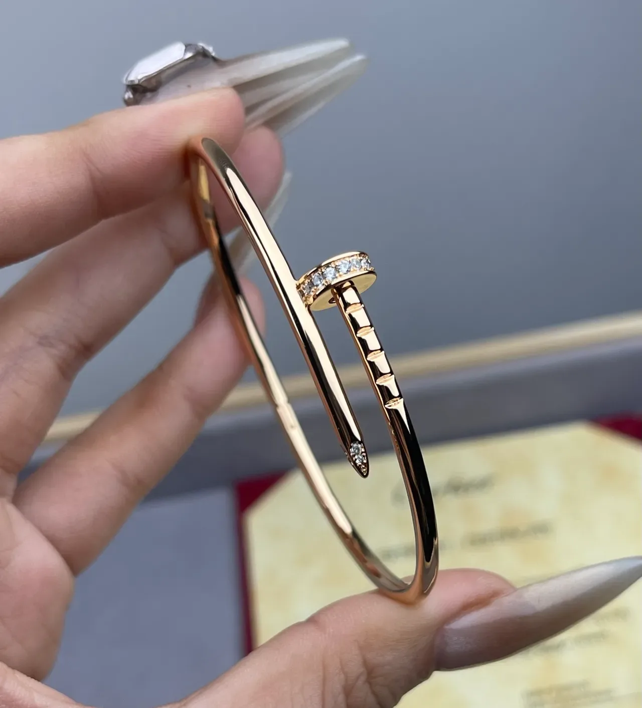 Cartier Juste un Clou Bracelets Motif Clou Pavé-Set 4