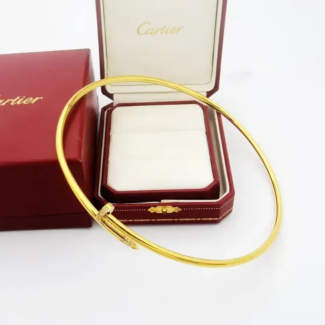Bracelets Cartier Juste un Clou Pavé-Set Three-Tone Nail Motif 7