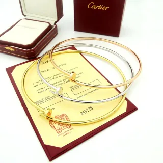 Cartier Juste un Clou Tricolor Gold Nail Motif Bracelets