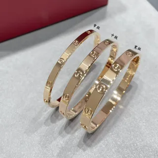Cartier Love Bracelet Rose Gold Narrow Medium Wide Set Bracelets