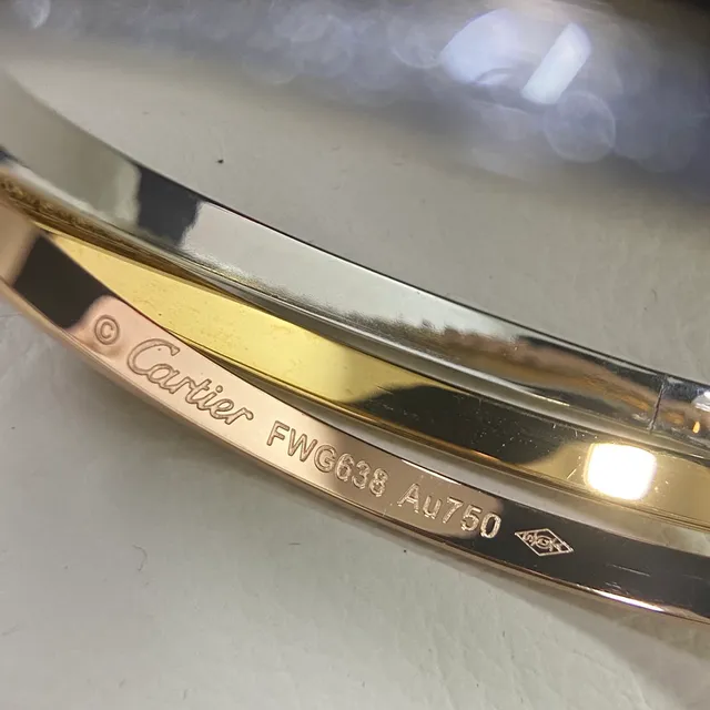 Cartier Trinity Pavé diamant bracelet or bicolore 4