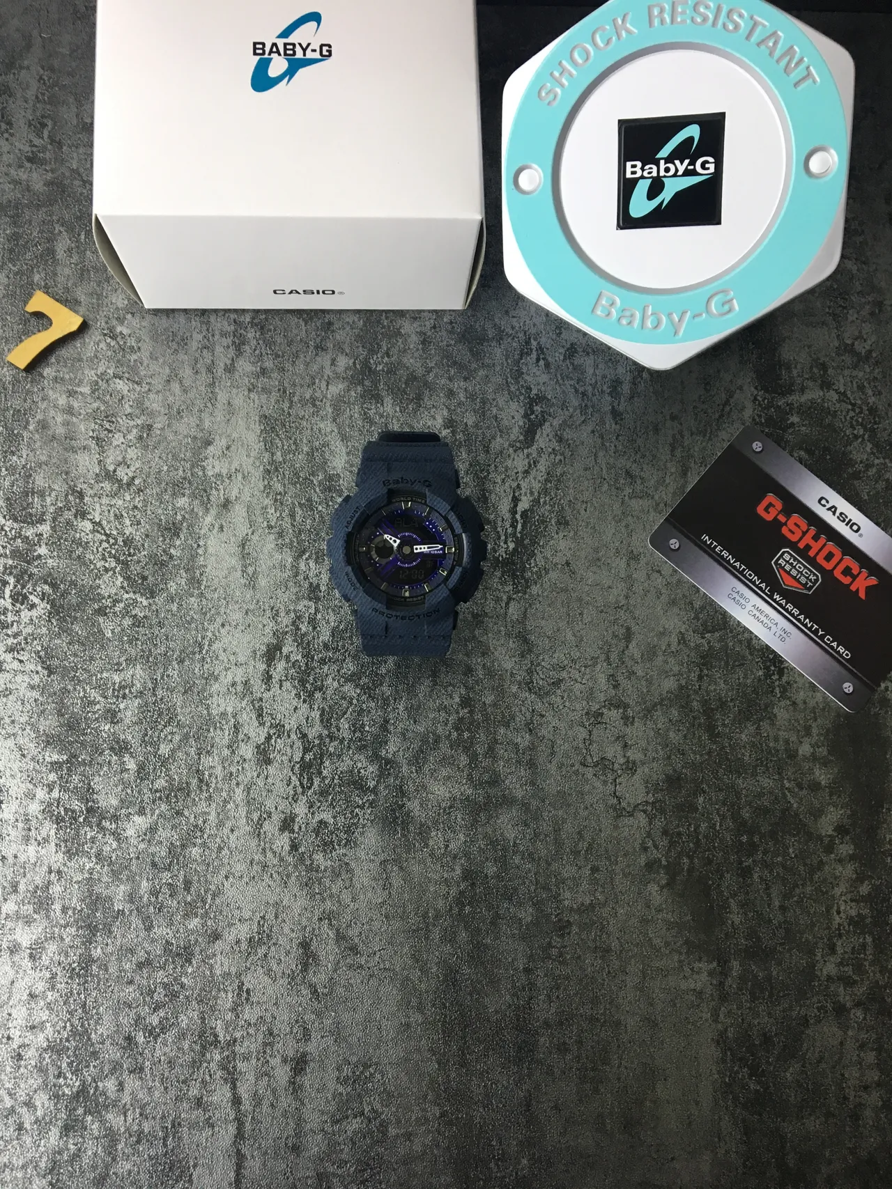 Casio Baby-G Montre Sport en Résine Texturée Bleue 2