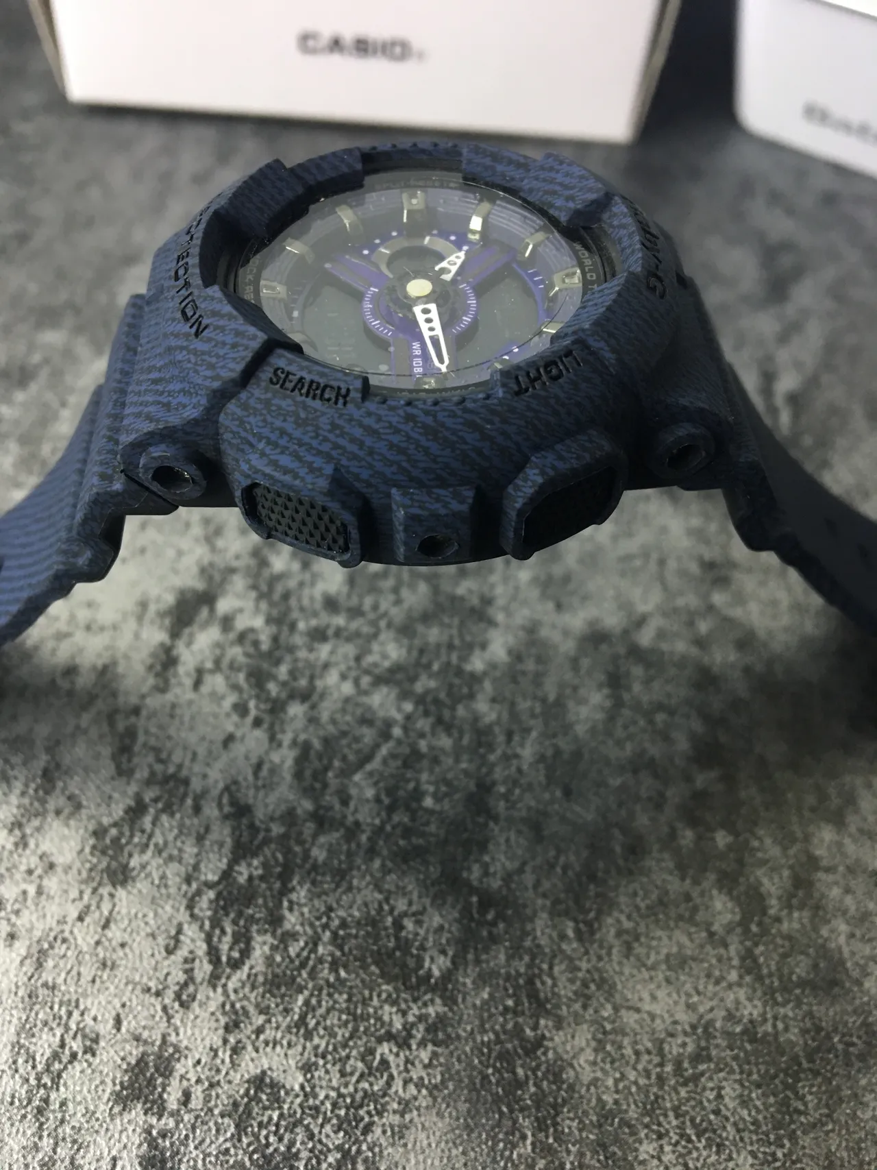 Casio Baby-G Montre Sport en Résine Texturée Bleue 4