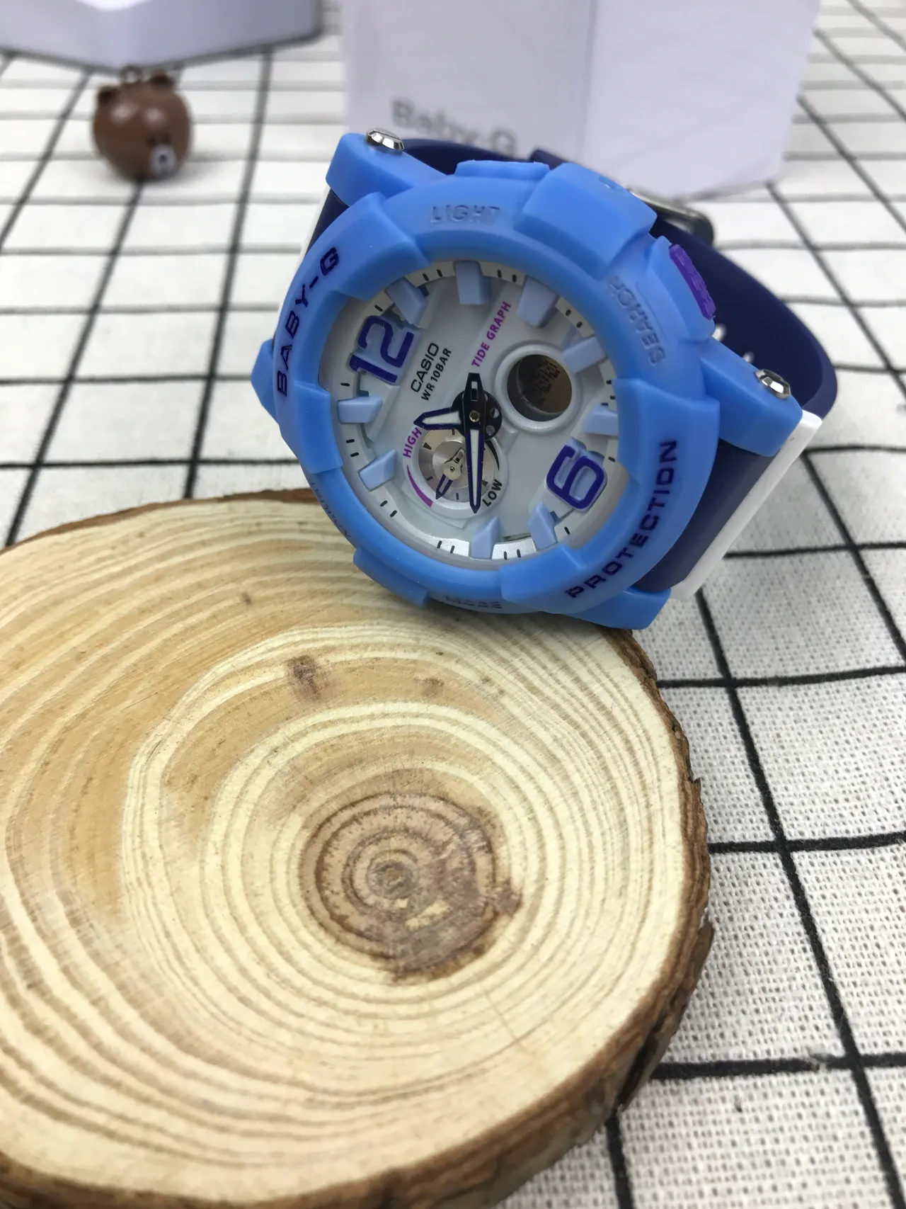 Casio Baby-G Bleu clair Résine Analogique-numérique Montre sport 3