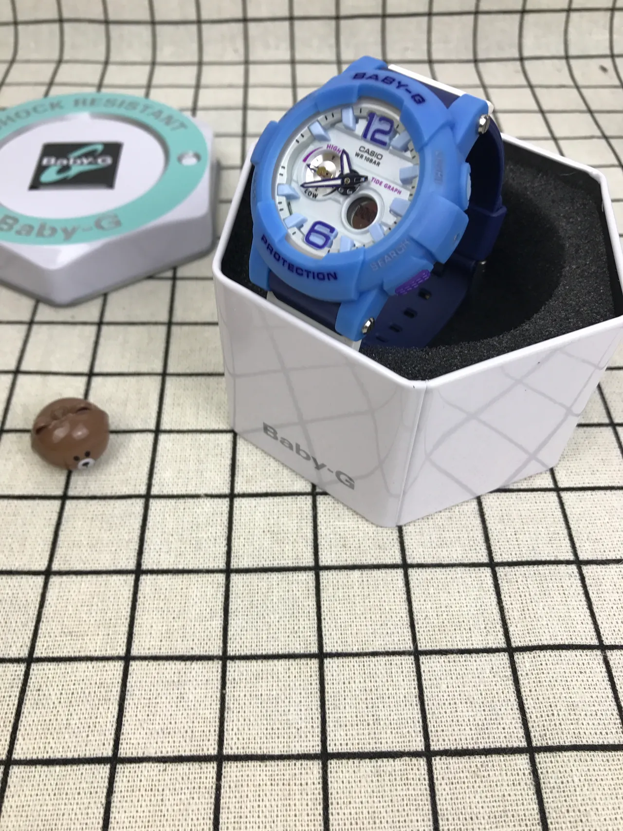 Casio Baby-G Bleu clair Résine Analogique-numérique Montre sport 4