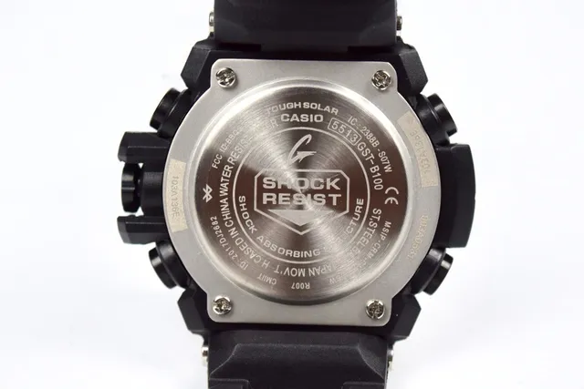 Casio Black Blue Rugged Resin Case Multi-Functional Chronograph Dial Watch 3