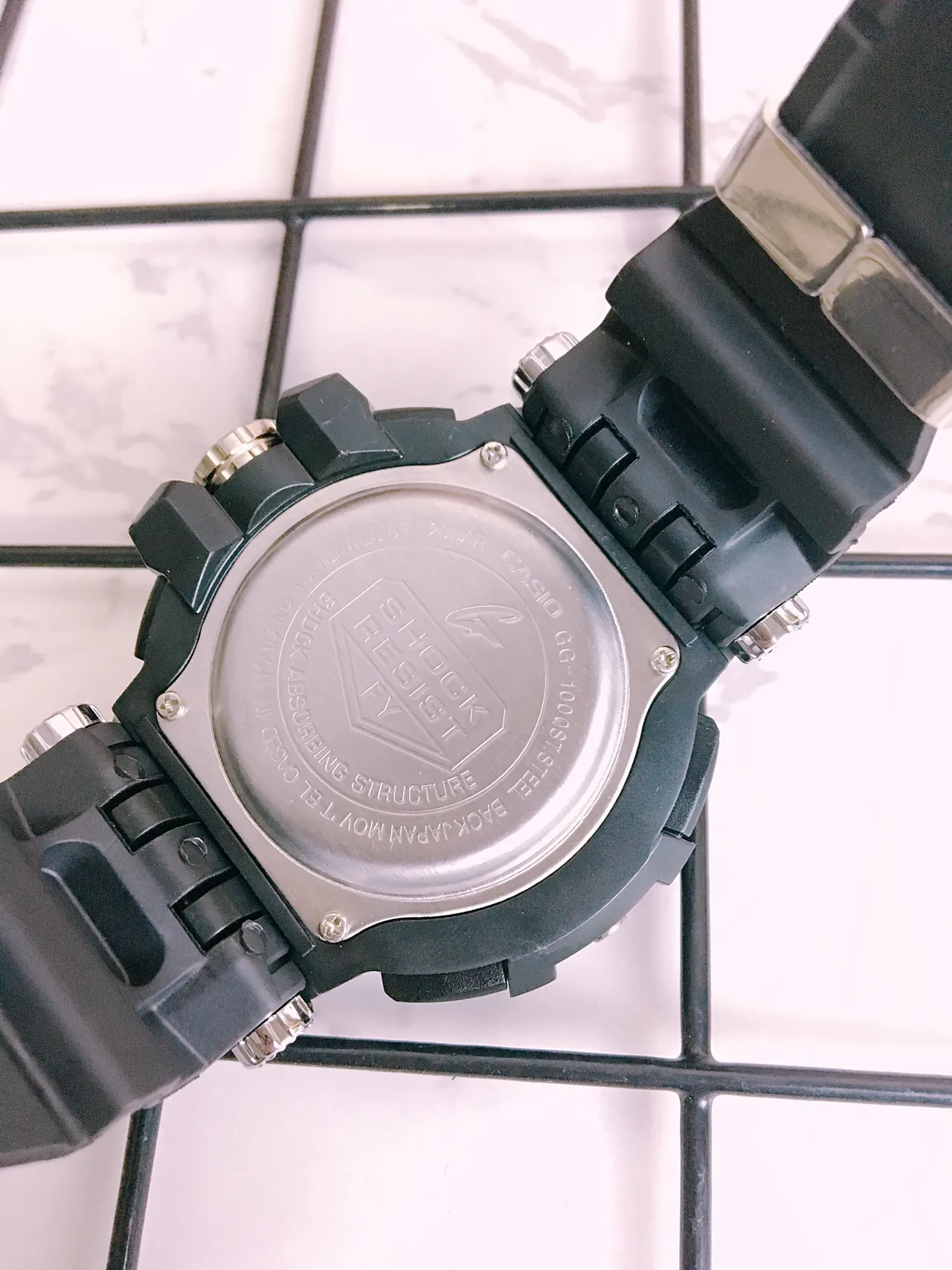 Casio Noir Blanc Robuste Résine Multifonction Analogique-Digital Cadran Montre Sport 3