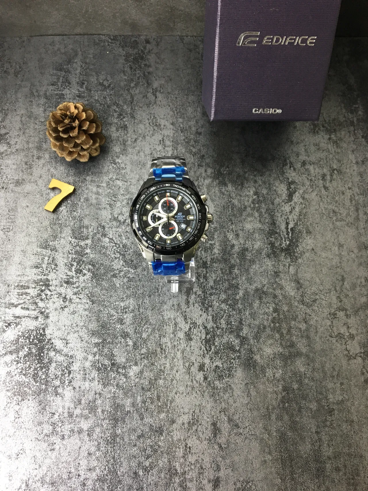 Casio Edifice Chronograph Black and Silver Sports Watch 5