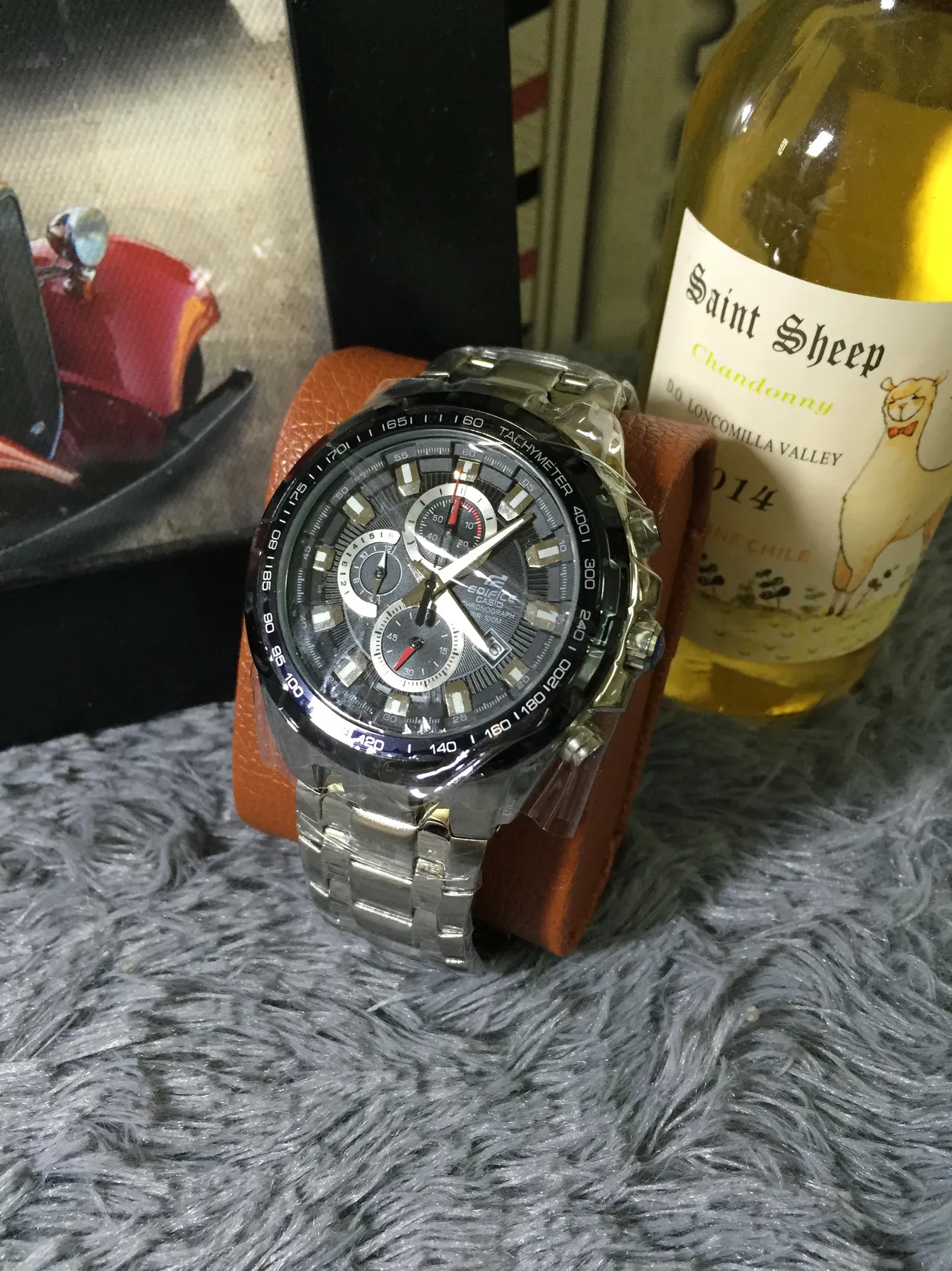 Casio Edifice Chronograph Black and Silver Sports Watch 7