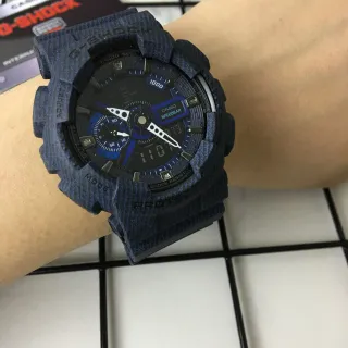 Casio G-Shock GA-100 নীল টেক্সচার্ড রেজিন স্পোর্টস ওয়াচ