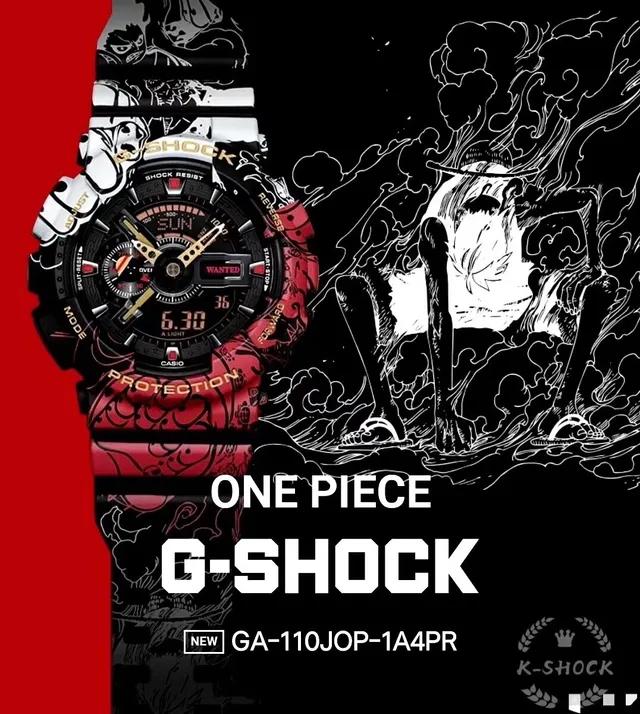 Casio G-Shock GA-100 Montre sportive florale rose noir 8