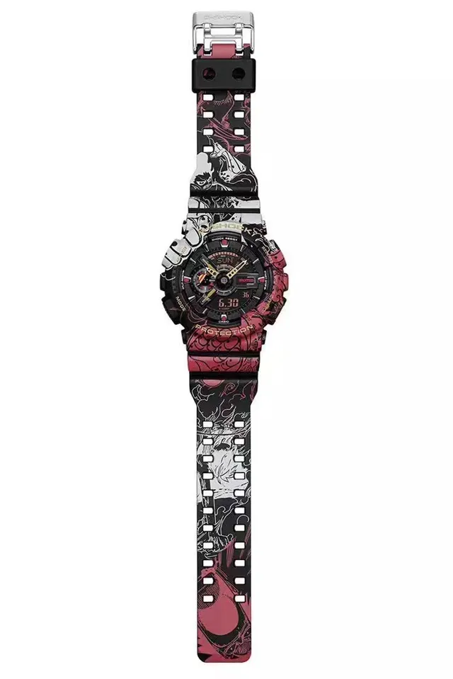 Casio G-Shock GA-100 Montre sportive florale rose noir 9