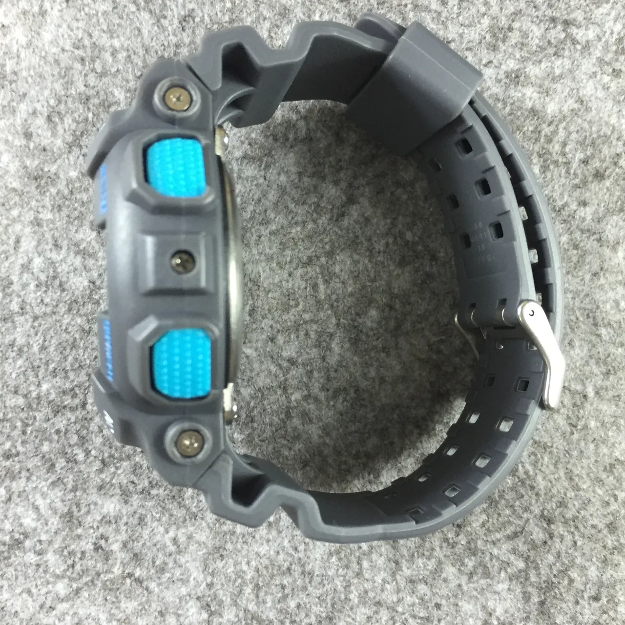 Casio G-Shock GA-100 Relógio Esportivo Cinza e Azul 10