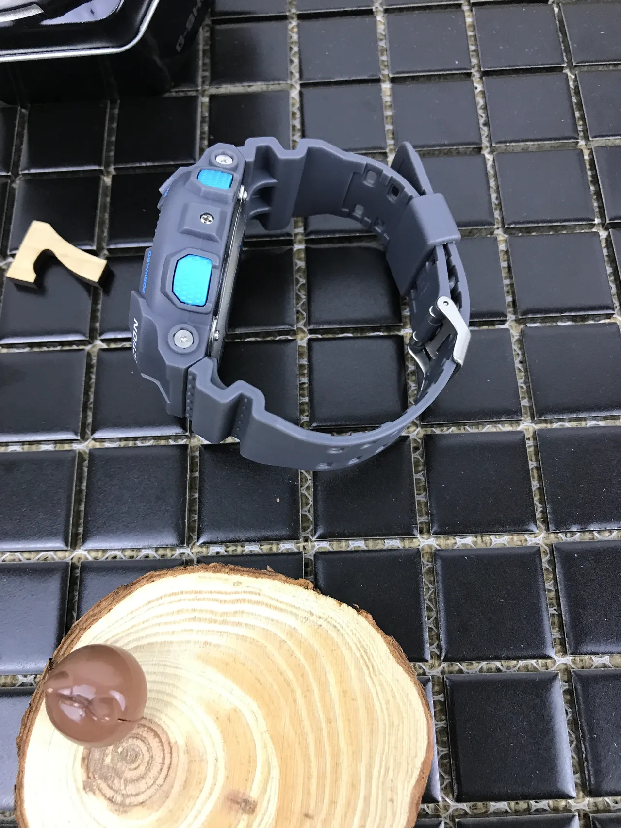 Casio G-Shock GA-100 Relógio Esportivo Cinza e Azul 14