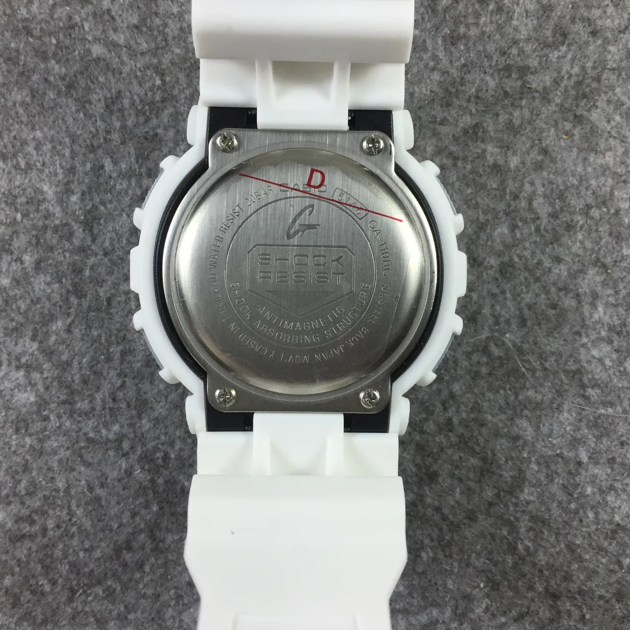 Casio G-Shock GA-100 blanco y negro reloj deportivo 8
