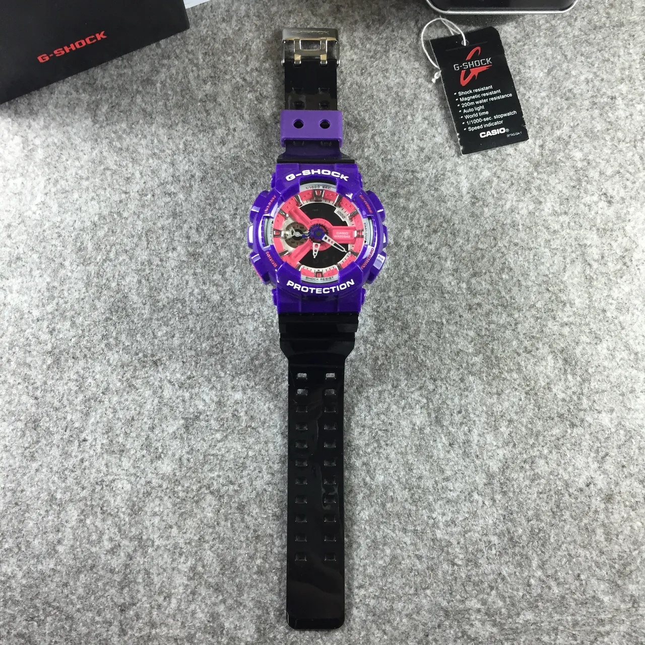 Casio G-Shock GA-110 Purple and Pink Analog-Digital Sports Watch 12