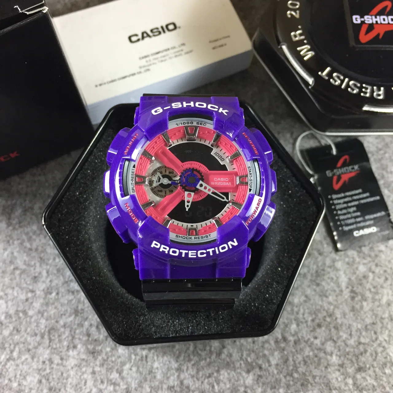 Casio G-Shock GA-110 Purple and Pink Analog-Digital Sports Watch 13