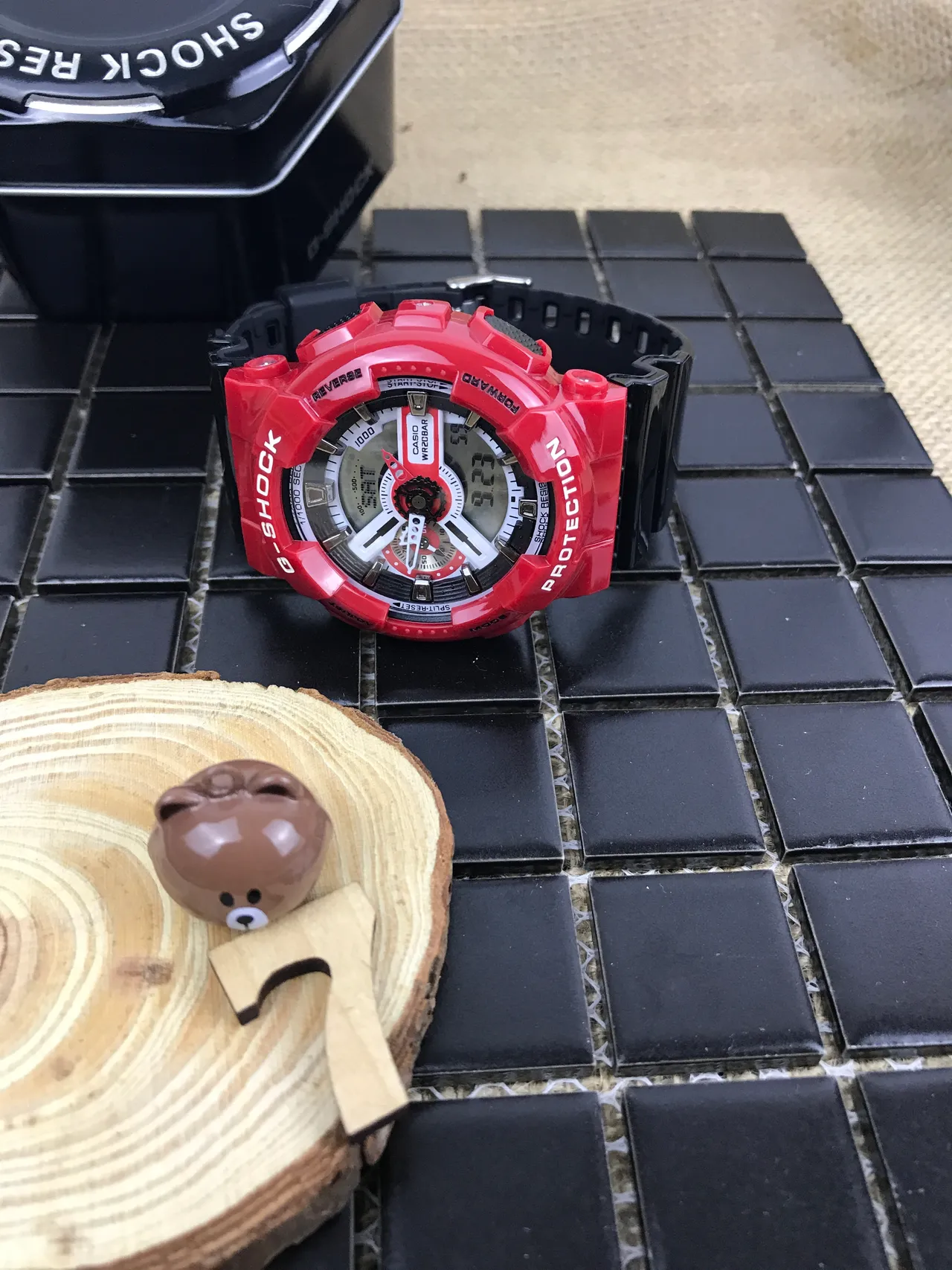 Casio G-Shock GA-110 Rojo Reloj Deportivo Protector 8