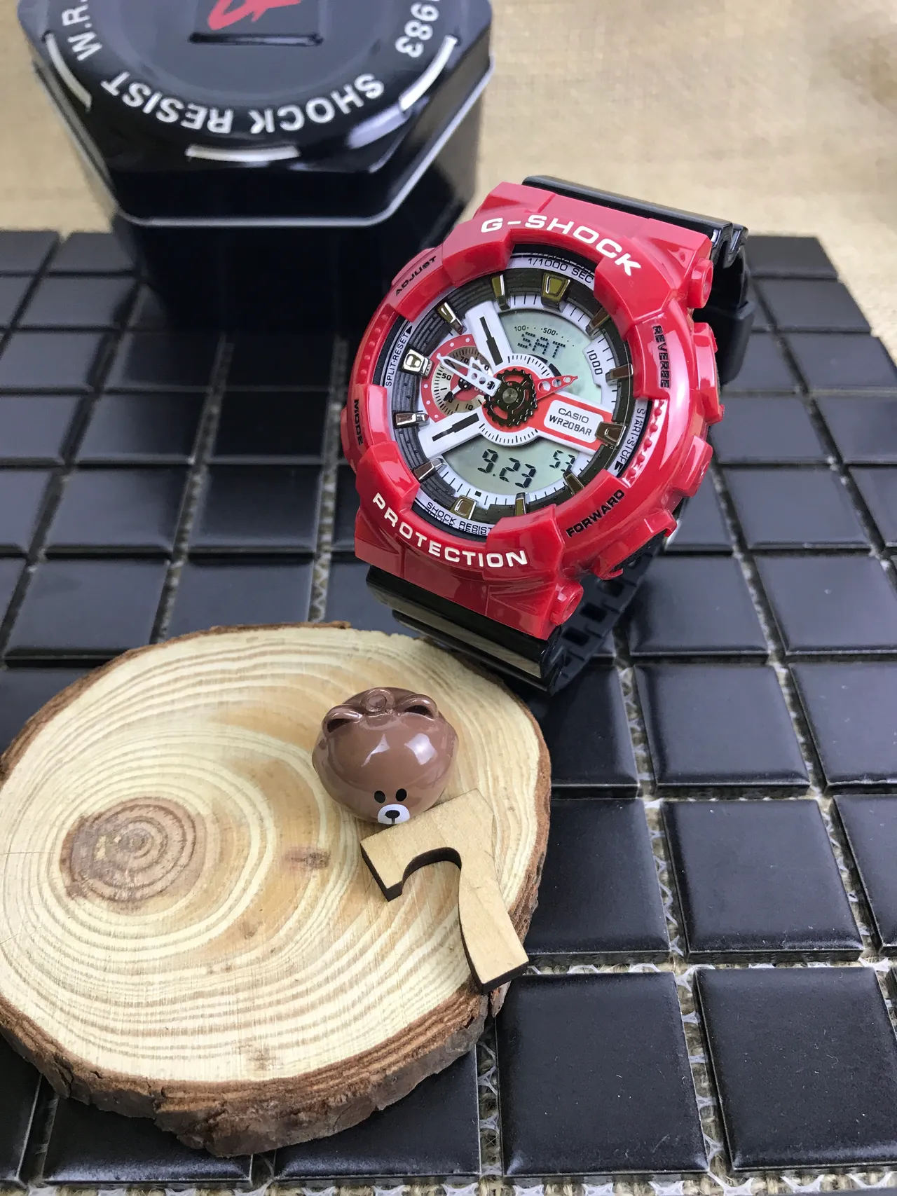 Casio G-Shock GA-110 Rojo Reloj Deportivo Protector 9