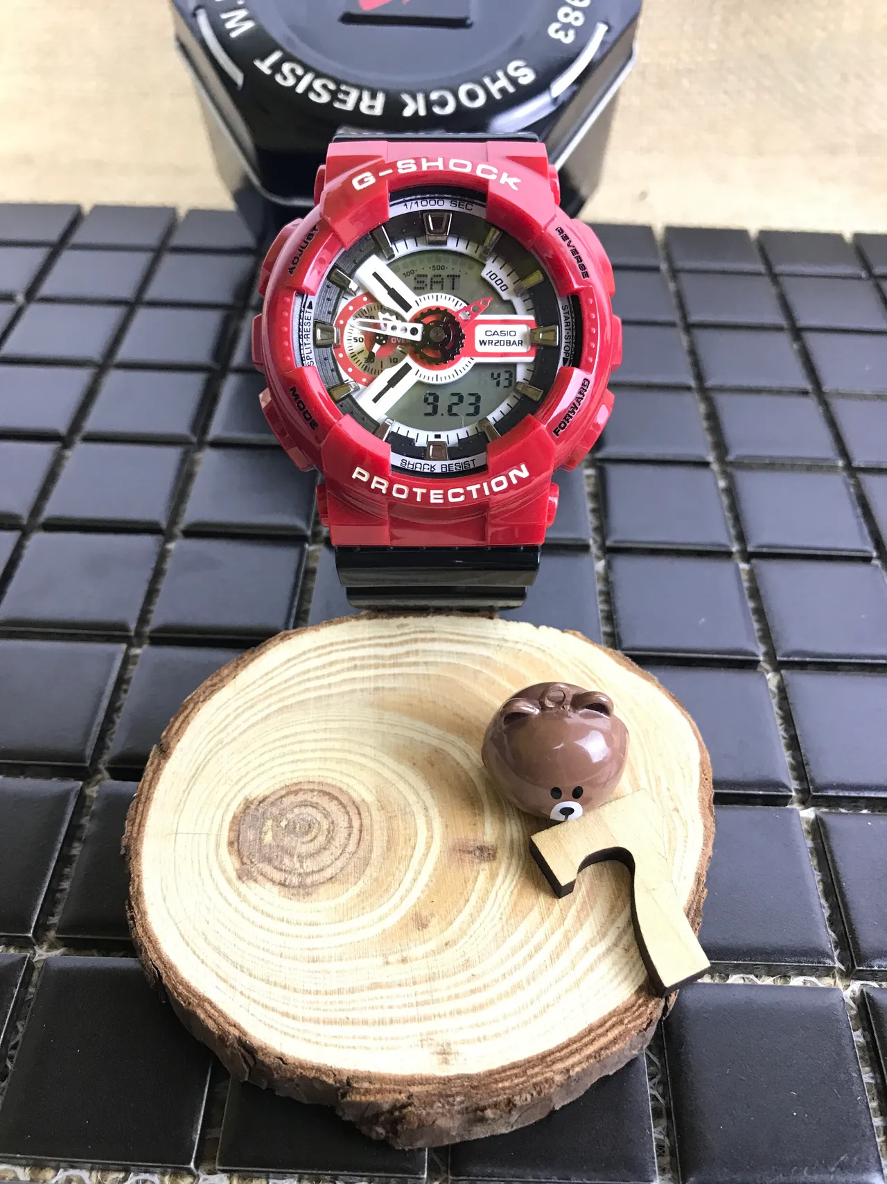 Casio G-Shock GA-110 Rojo Reloj Deportivo Protector 10