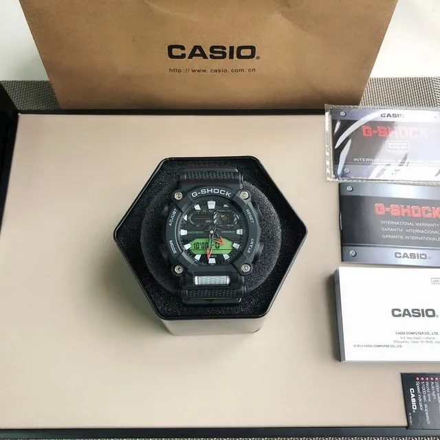 Casio G-Shock GA-2100 Black Green Sports Watch 6