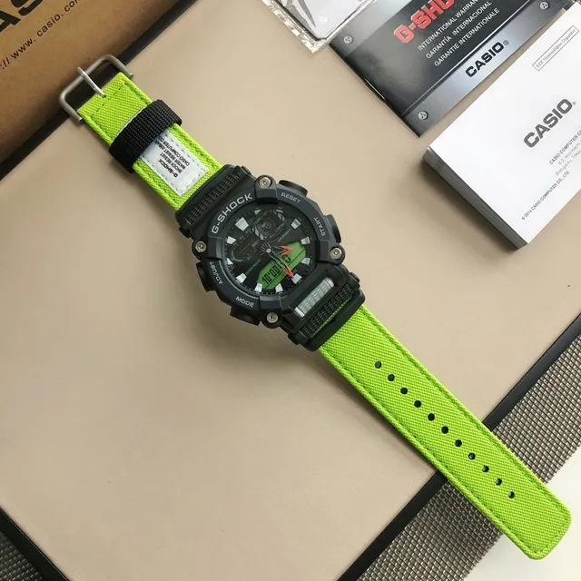 Casio G-Shock GA-2100 Black Green Sports Watch 8