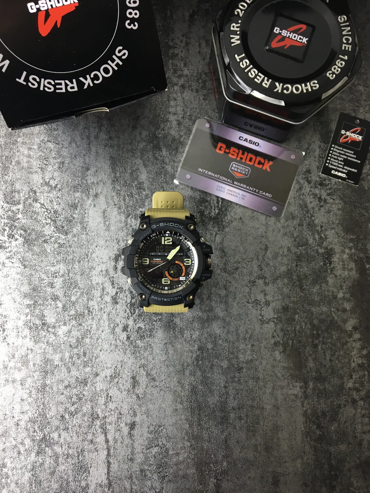 Casio G-Shock Mudmaster Black and Olive-Yellow Sports Watch 2