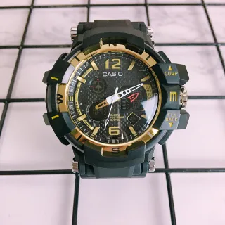 Casio G-Shock Mudmaster Black Gold Rugged Resin Construction Dial Watch