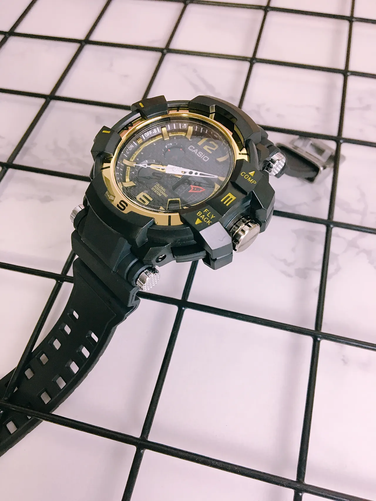 Casio G-Shock Mudmaster Black Gold Rugged Resin Construction Dial Watch 3