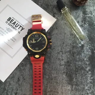 Casio G-Shock Mudmaster Red and Gold Sports Watch