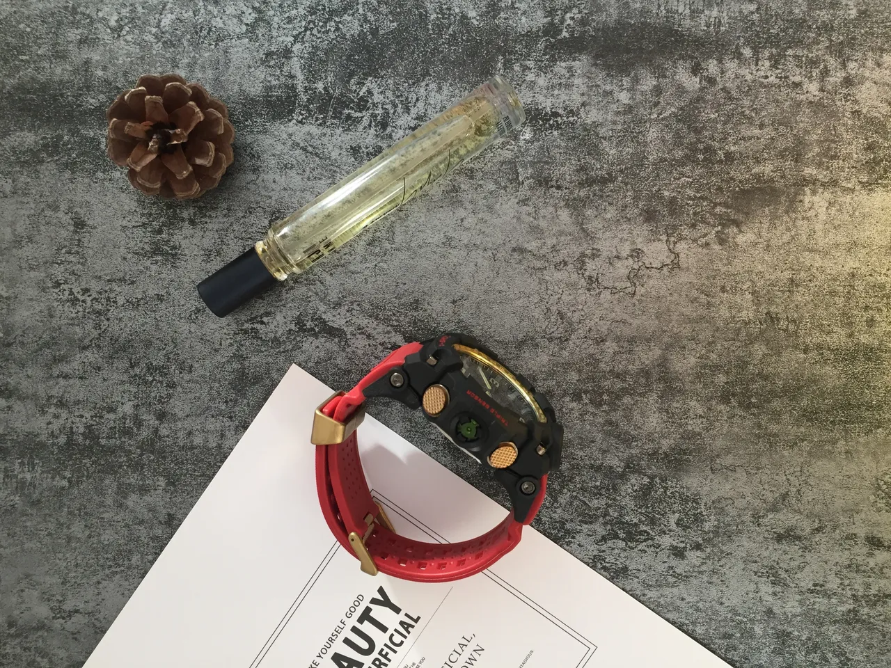 Casio G-Shock Mudmaster Red and Gold Sports Watch 5