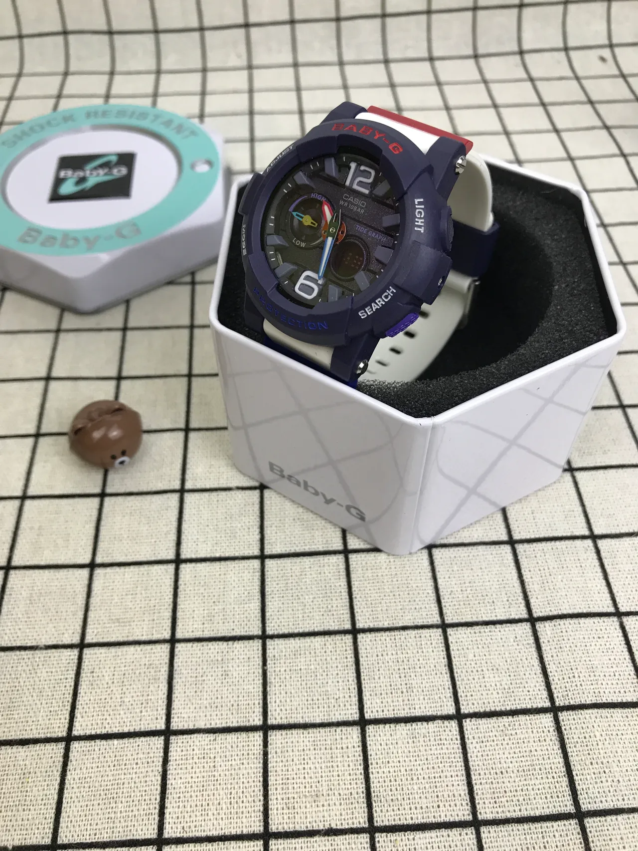 Casio Navy White Rugged Analog-Digital Tide-Graph Enabled Watch 4