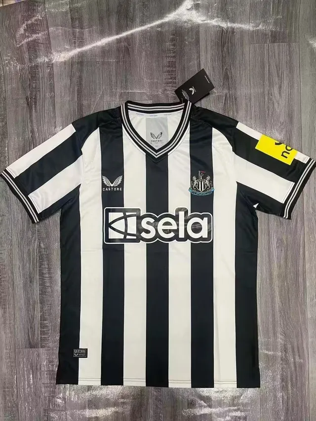 Castore Newcastle United Black and White Striped Club Jersey 3