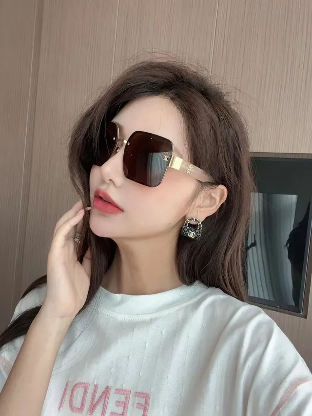 Celine Brown Gold Square-Frame Gradient-Lens Sunglasses 6