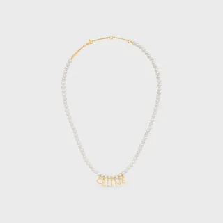 Celine Collier avec pendentif de lettre perle