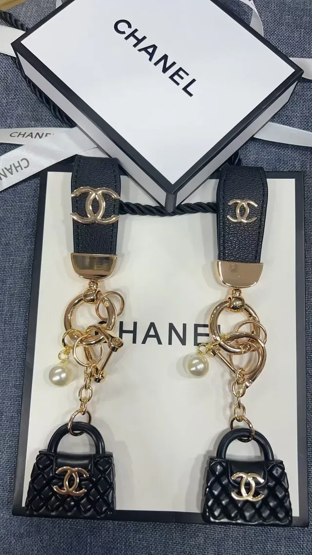 Chanel Black Gold Quilted Miniature Handbag 8