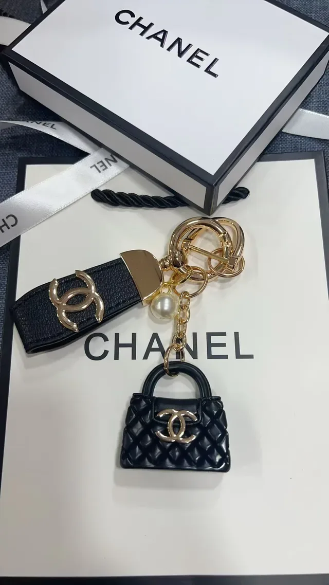 Chanel Black Gold Quilted Miniature Handbag 11