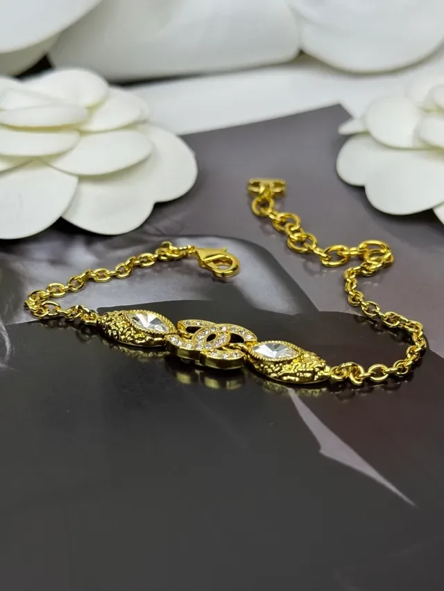 Chanel Gold Black Chain Interlocking CC Logo Bracelet 4