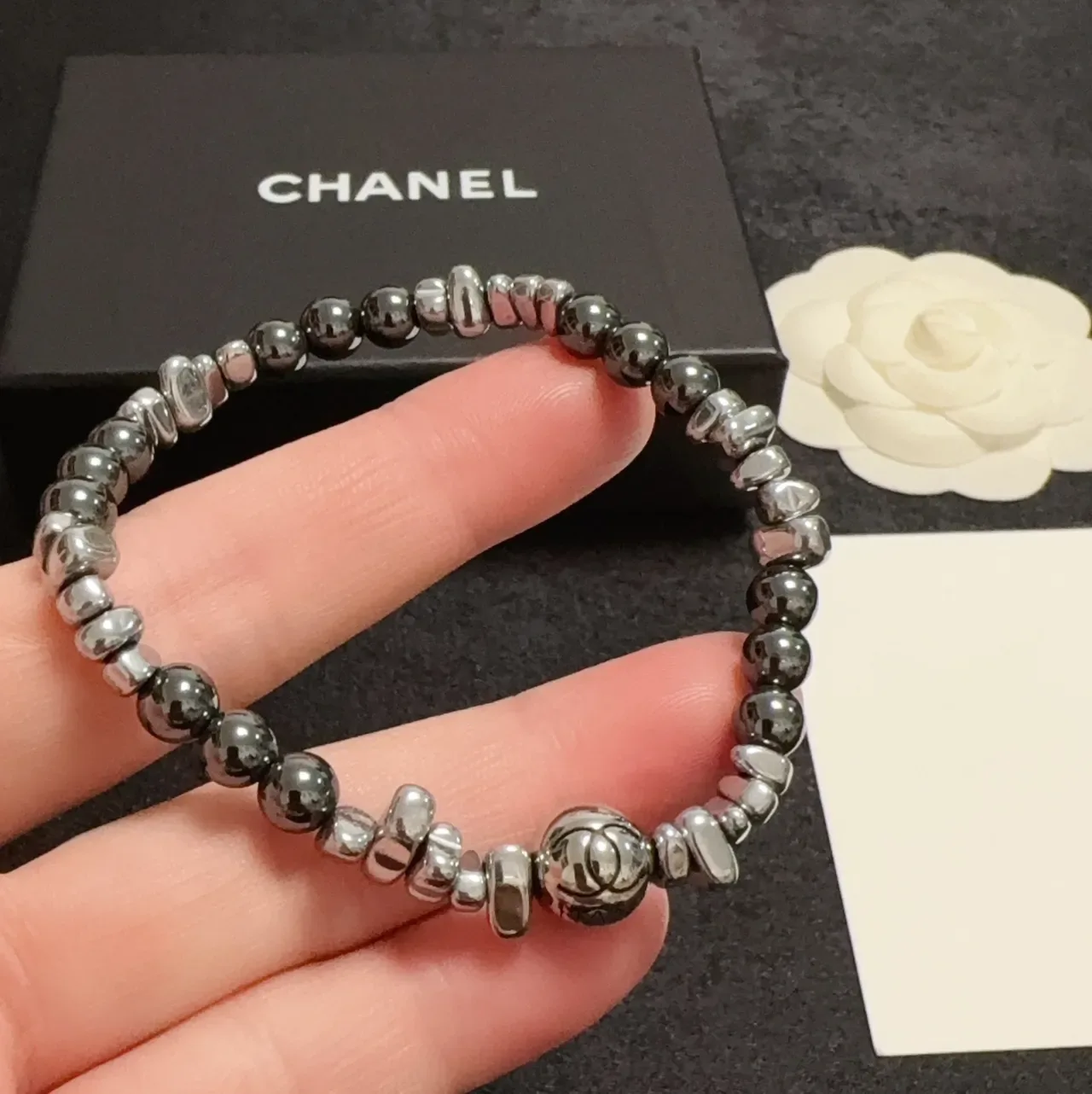 Chanel Metallic Bead Mix Bracelet 3