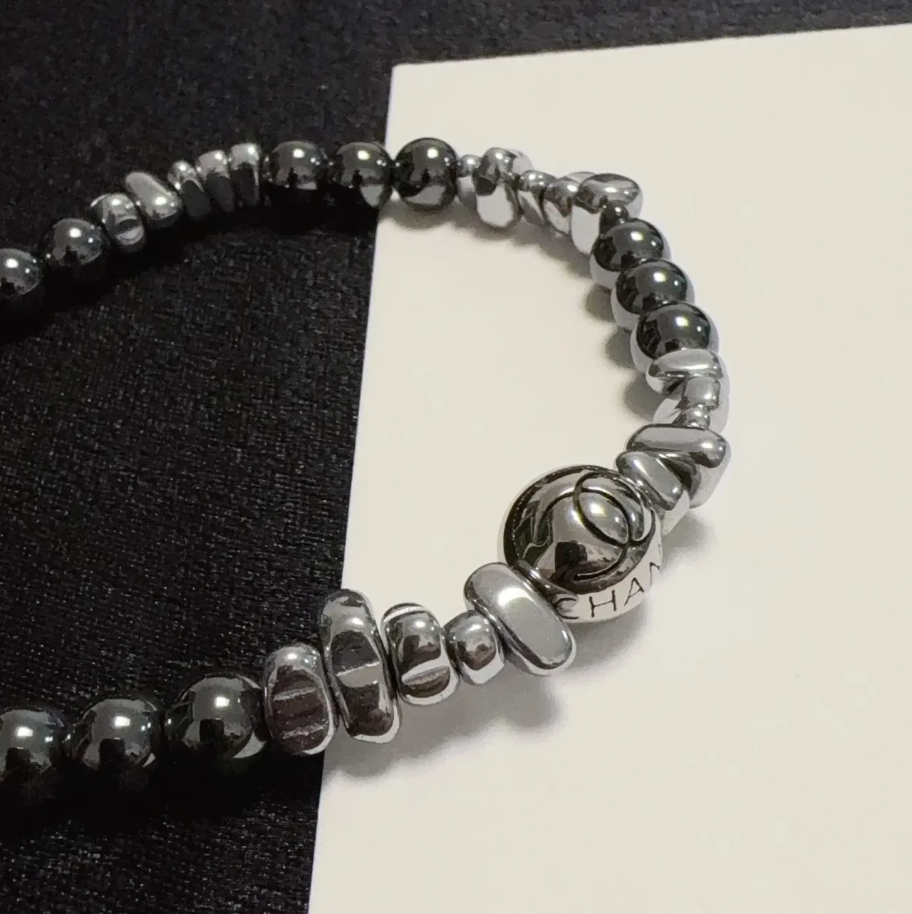 Chanel Metallic Bead Mix Bracelet 6