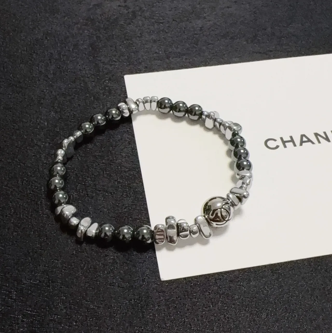 Chanel Metallic Bead Mix Bracelet 7